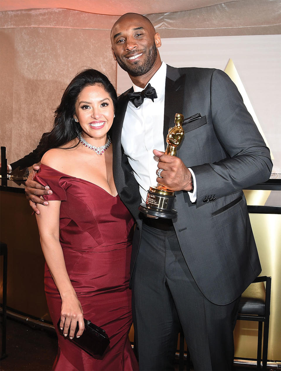 In 2018, Kobe Bryant, who took home an Oscar for the best animated short, Dear Basketball, attended with his wife, Vanessa.