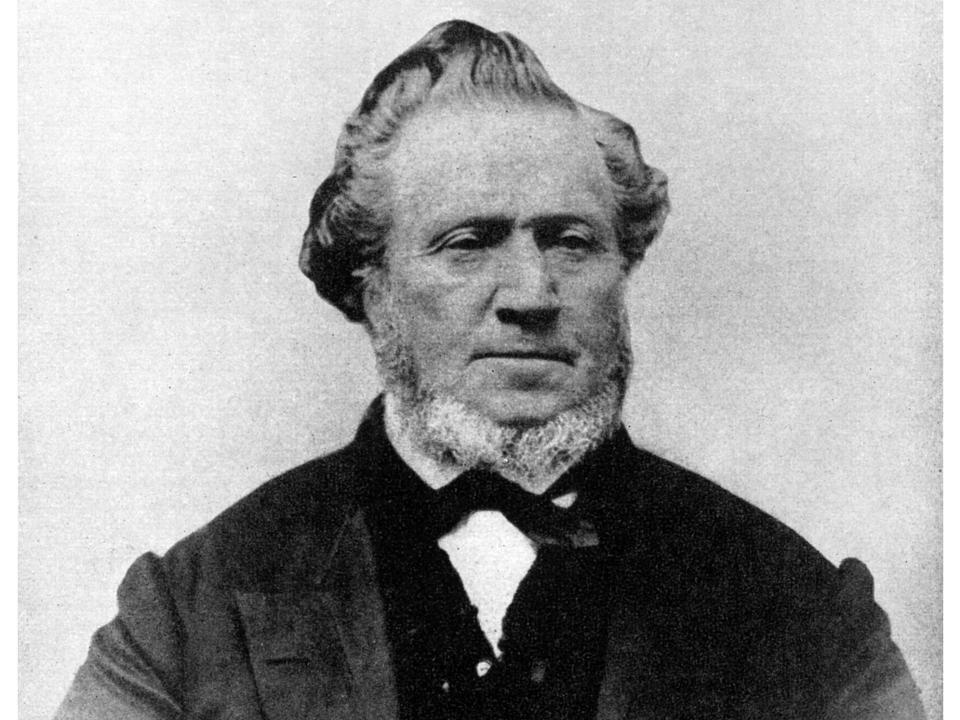 A portrait of Brigham Young, the Mormon leader.