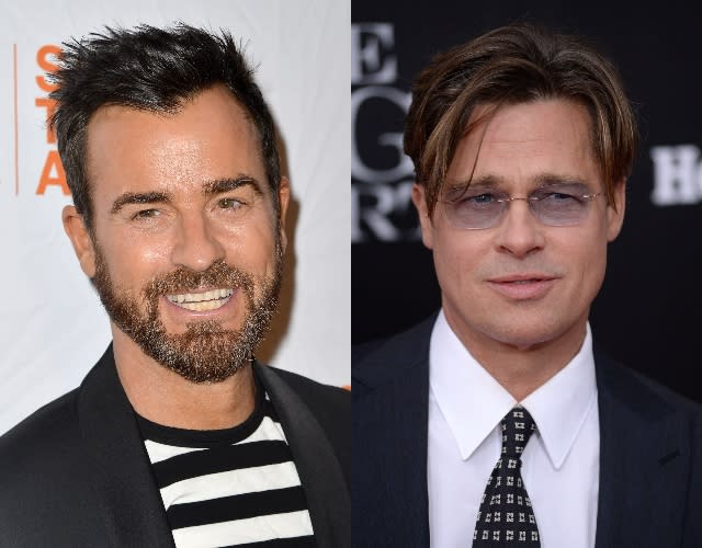 Justin Theroux & Brad Pitt