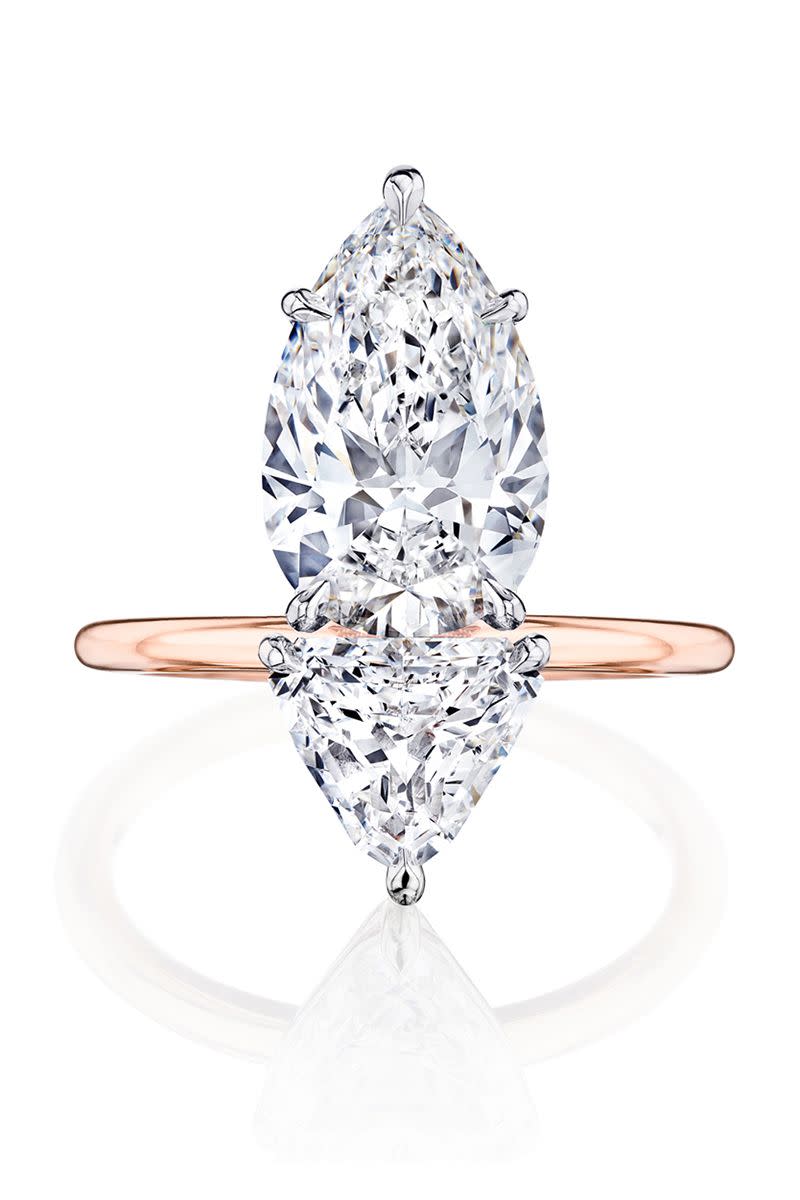 <p><em><strong>K-KANE "</strong>The Kate" Ring Diamond Ring in 18K rose gold, price upon request, <a href="https://t.yesware.com/tt/9fba78c8949c19b1b214cb00a23fc8cb31e2c9e1/f6c640c162b82a36f7dff3aea34be354/555c396eb61d68d24bead617e54e055d/k-kane.com/product/the-kate-ring/" rel="nofollow noopener" target="_blank" data-ylk="slk:k-kane.com;elm:context_link;itc:0;sec:content-canvas" class="link ">k-kane.com</a>.</em></p><p><a class="link " href="https://t.yesware.com/tt/9fba78c8949c19b1b214cb00a23fc8cb31e2c9e1/f6c640c162b82a36f7dff3aea34be354/555c396eb61d68d24bead617e54e055d/k-kane.com/product/the-kate-ring/" rel="nofollow noopener" target="_blank" data-ylk="slk:SHOP;elm:context_link;itc:0;sec:content-canvas">SHOP</a></p>