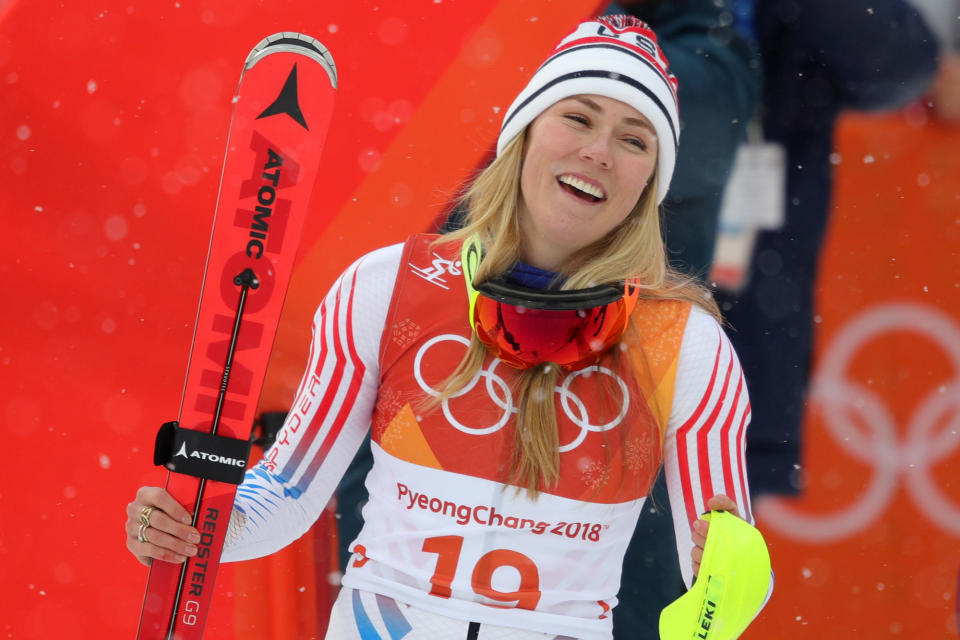<p><strong>For what:</strong> <a rel="nofollow noopener" href="http://people.com/sports/winter-olympics-2018-lindsey-vonn-mikaela-shiffrin-skiing-combined/" target="_blank" data-ylk="slk:women's combined alpine skiing;elm:context_link;itc:0;sec:content-canvas" class="link ">women's combined alpine skiing</a> <strong>When:</strong> Feb. 22</p>