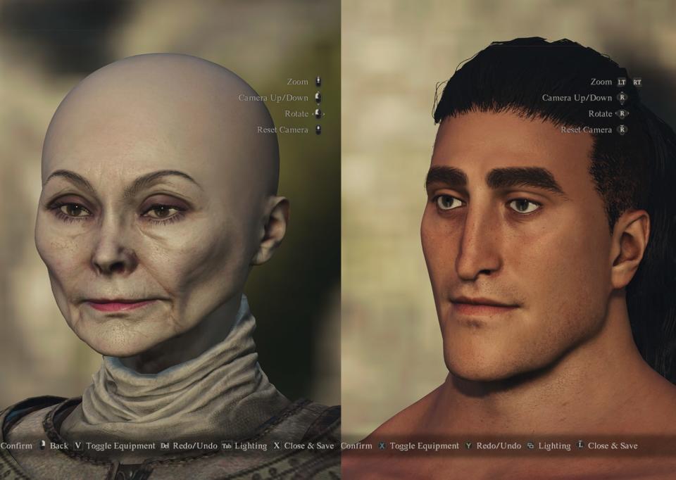 Dragon's Dogma character creator.