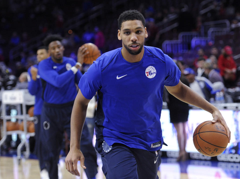 Jahlil Okafor simply doesn’t have a role with the 76ers. (AP)
