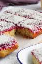 <p>This jam and coconut <a href="https://www.delish.com/uk/cooking/recipes/g33510334/best-sponge-cake-recipes/" rel="nofollow noopener" target="_blank" data-ylk="slk:sponge cake;elm:context_link;itc:0;sec:content-canvas" class="link ">sponge cake</a> is so nostalgic and a reminder of school days - and so simple to make! Feel free to use <a href="https://www.delish.com/uk/cooking/recipes/a32485084/strawberry-jam-recipe/" rel="nofollow noopener" target="_blank" data-ylk="slk:strawberry jam;elm:context_link;itc:0;sec:content-canvas" class="link ">strawberry jam</a> instead if you prefer.</p><p>Get the <a href="https://www.delish.com/uk/cooking/recipes/a35764575/jam-and-coconut-sponge/" rel="nofollow noopener" target="_blank" data-ylk="slk:Jam & Coconut Sponge;elm:context_link;itc:0;sec:content-canvas" class="link ">Jam & Coconut Sponge</a> recipe.</p>