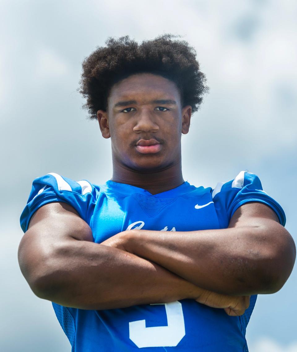 Meridian running back Daniel Hill, seen in Ridgeland, Miss., Friday July 21, 2023, is the 2023 Dandy Dozen No. 5 player. Hill remains uncommitted.