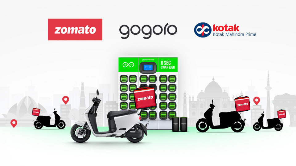 Gogoro 攜 Zomato 外送平台及 Kotak Mahindra Prime 金融服務公司加速電動機車普及