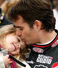 Jeff Gordon's daughter Ella is now 2. Gordon and wife Ingrid are expecting a boy in August