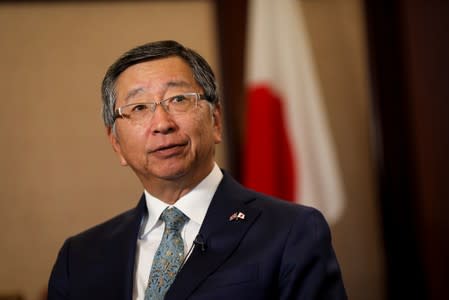 Koji Tsuruoka, Japan's ambassador to the UK speaks during an interview at the embassy in London, Britain