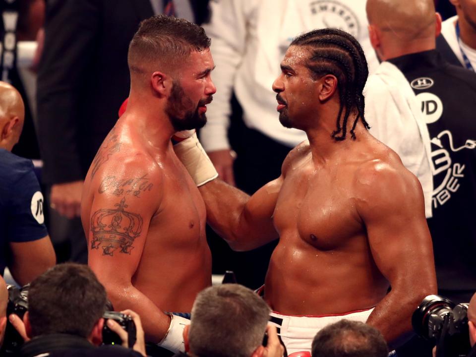 Tony Bellew reveals what he told David Haye in the ring after knocking him out