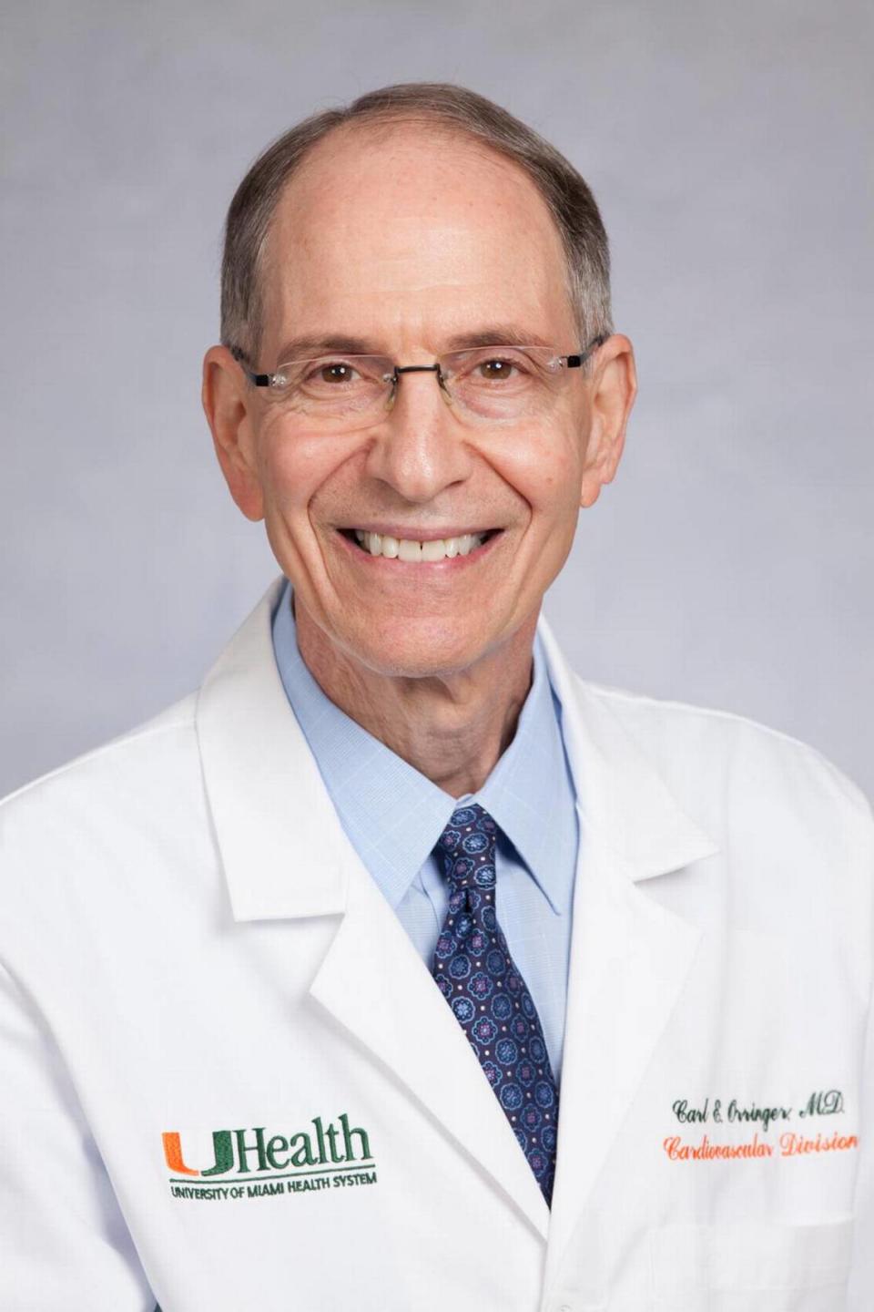 El Dr. Carl Orringer, director del Programa de Medicina Cardiovascular Preventiva del Sistema de Salud de la Universidad de Miami.