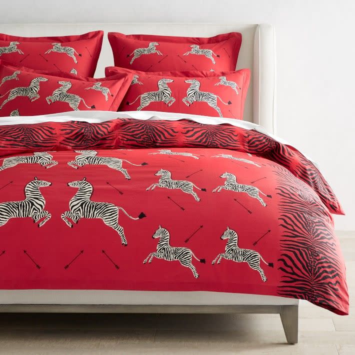 2) The House of Scalamandre Zebras Organic Duvet Cover & Shams