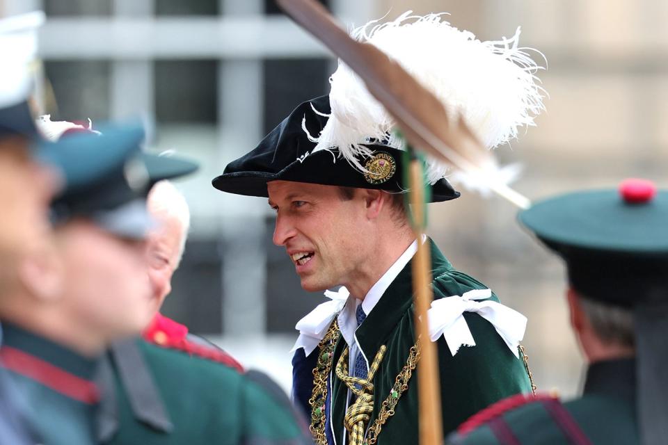 <p>Chris Jackson/Getty</p> Prince WIlliam attends the Thistle Service at St Giles Cathedral in Edinburgh, Scotland on July 3, 2024.