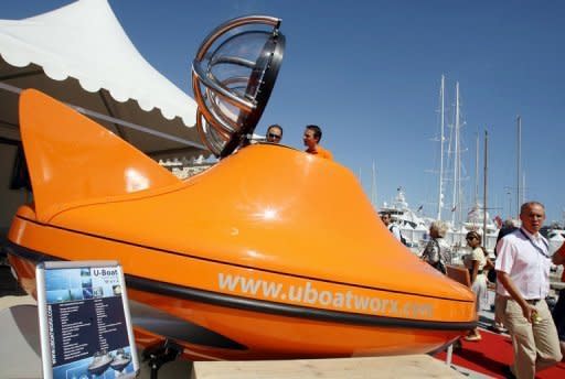 A submersibles for sale at the Monaco Yacht Show in 2007. Private submarine voyaging is one of the world's most exclusive hobbies but the trend for billionaire toys could lead to fancier underwater craft, investors say