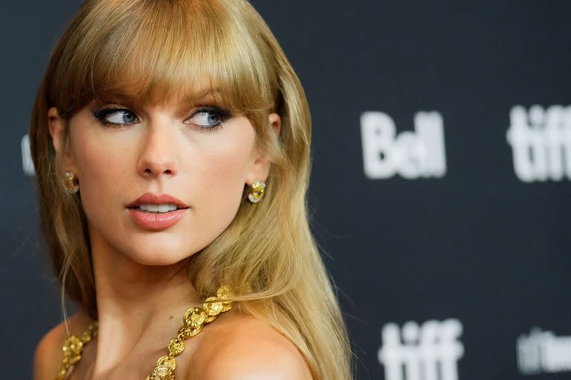 FILE PHOTO: Taylor Swift discusses her music video "All Too Well" at Toronto film fest, in Toronto