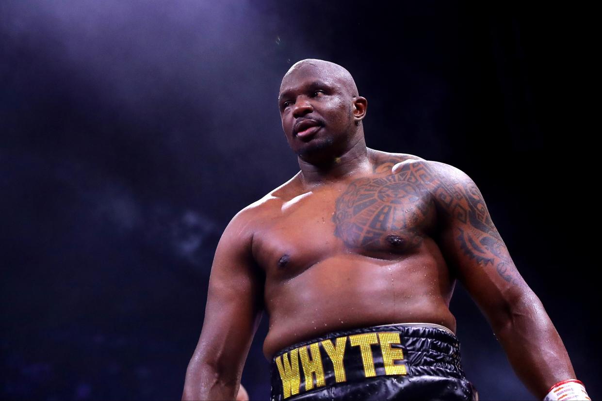 <p>Dillian Whyte will be looking for revenge against Alexander Povetkin in Gibraltar next month</p> (Getty Images)