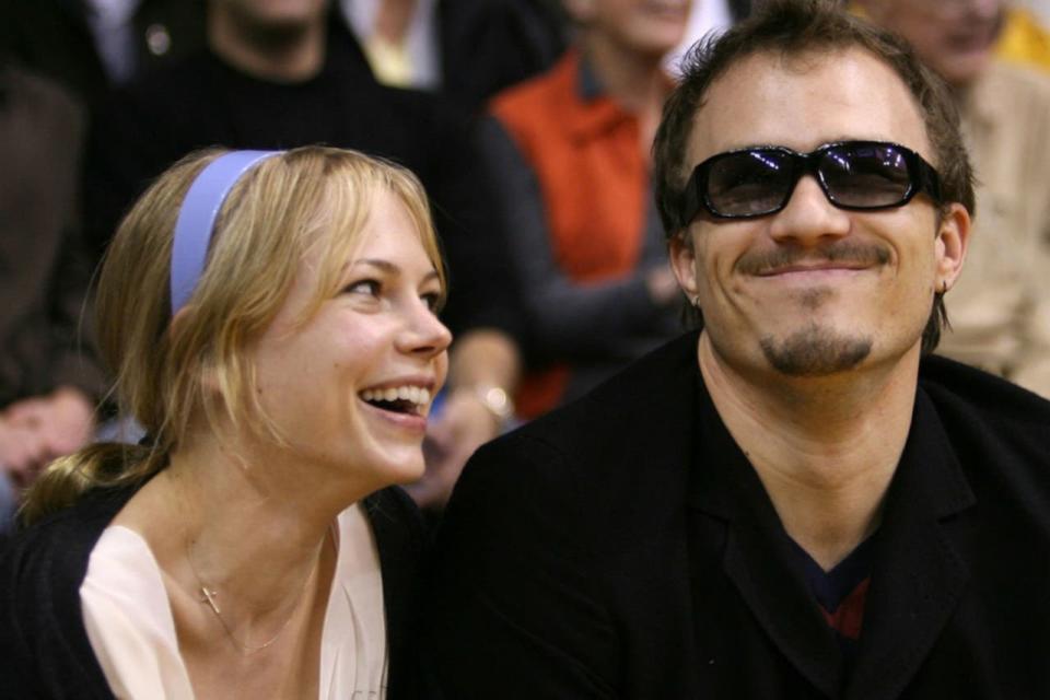 Ledger junto a Michelle Williams, con quien tuvo una hija en común, Matilda