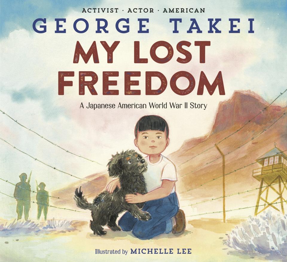 En esta portada proporcionada por Crown Books for Young Readers "My Lost Freedom: A Japanese American World War II Story" de George Takei, que será publicado el 30 de abril. (Crown Books for Young Readers vía AP)