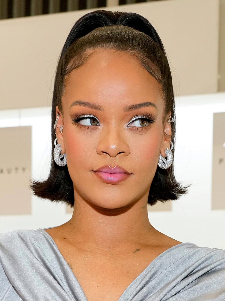 Rihanna celebrates the launch of Fenty Beauty at ULTA Beauty on March 12, 2022 in Los Angeles, California