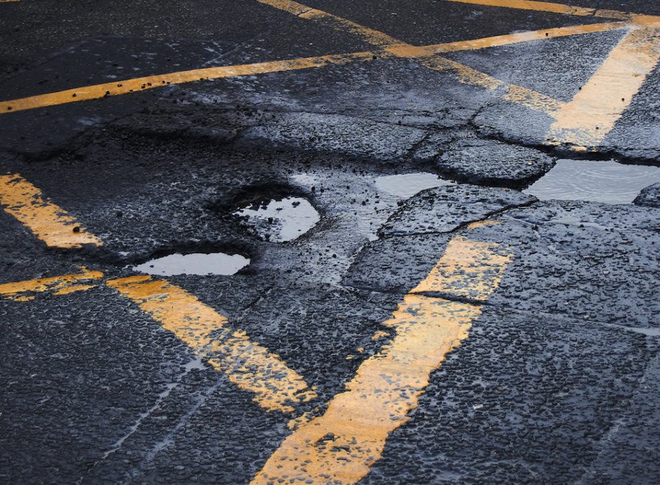 The pothole (not pictured) damaged up to five cars an hour (REX)