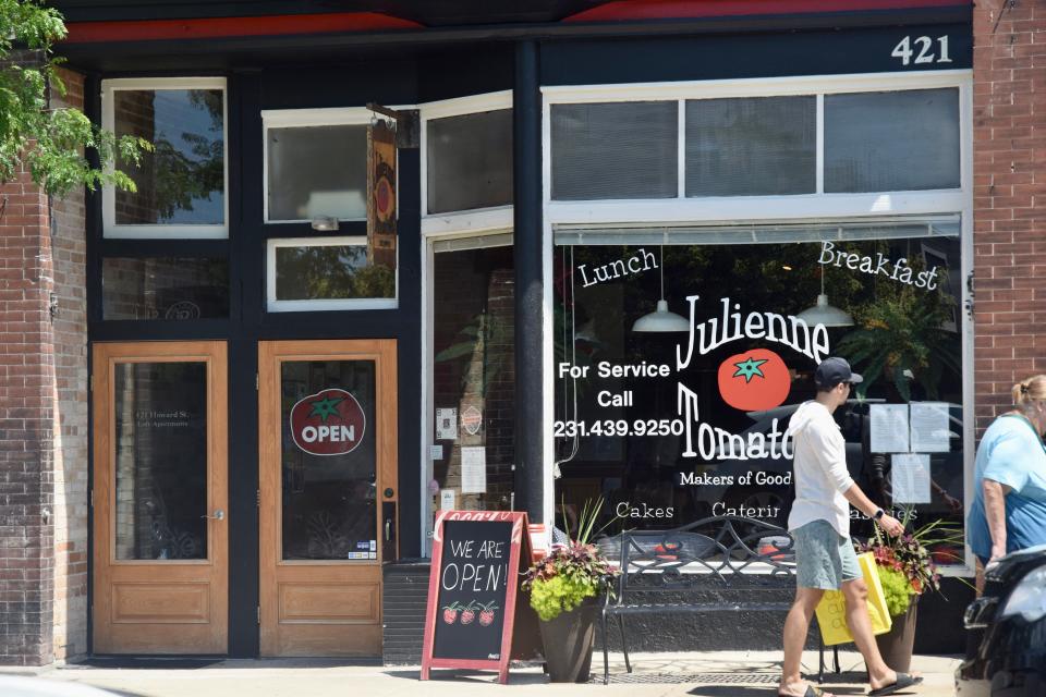 Julienne Tomatoes opened on Friday after a sewer backup flooded  their basement and forced them to close during the months of May and June.