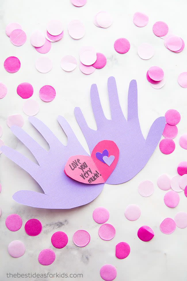 Handprint Valentine