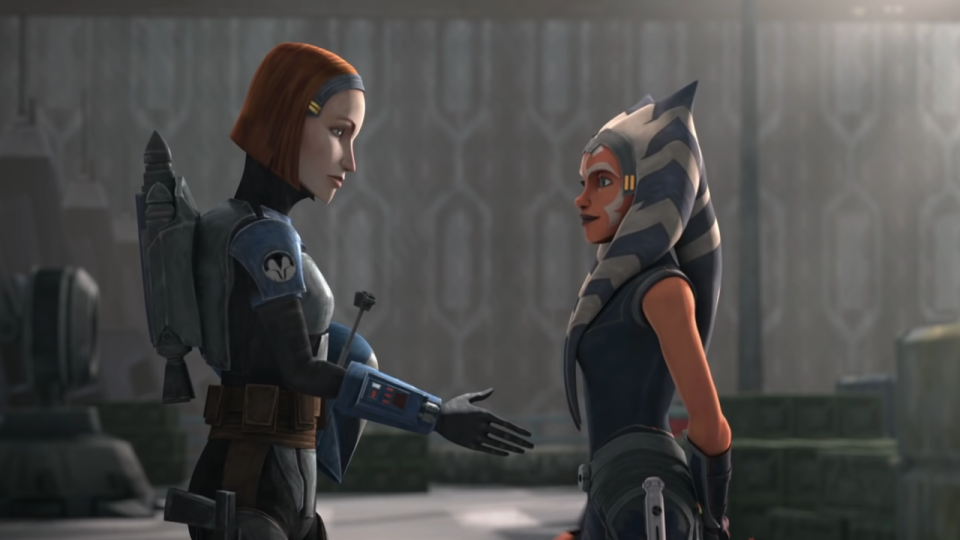 Two of the lead characters in Star Wars: The Clone Wars.