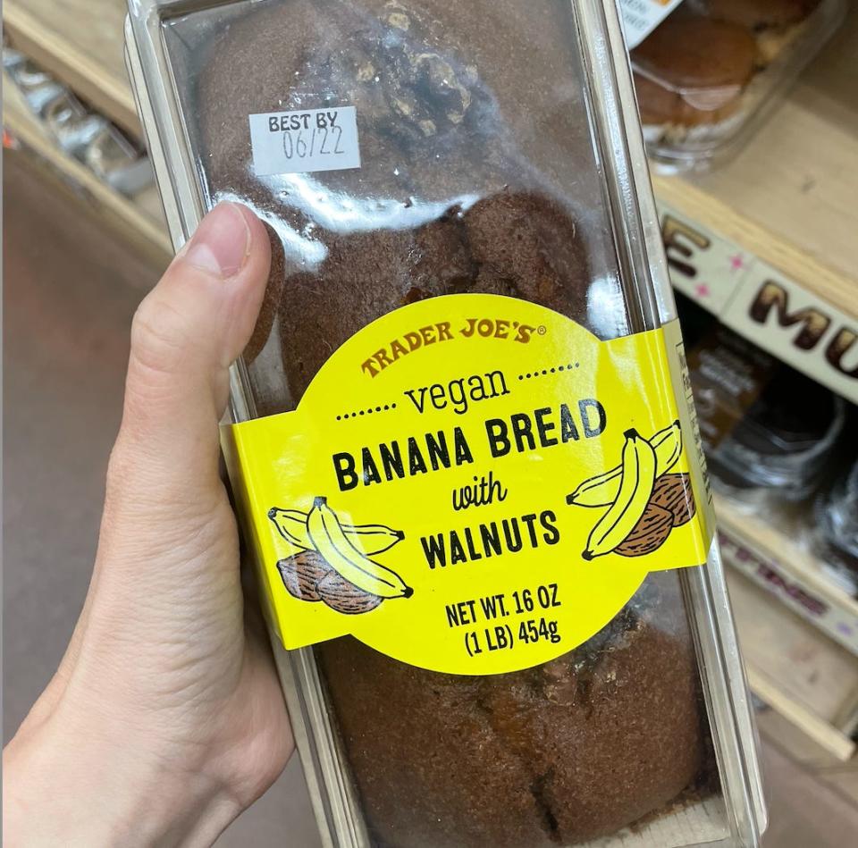 Trader Joe's vegan banana bread.