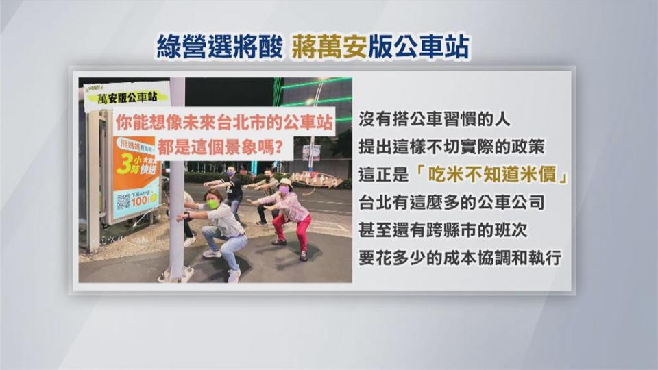 深蹲２０下換搭免費公車...蔣萬安親自示範　柯：他程度只有這樣