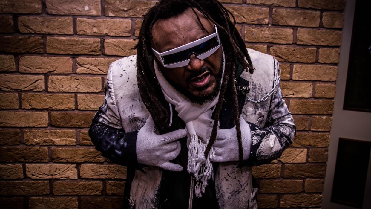  Benji Webbe of Skindred. 