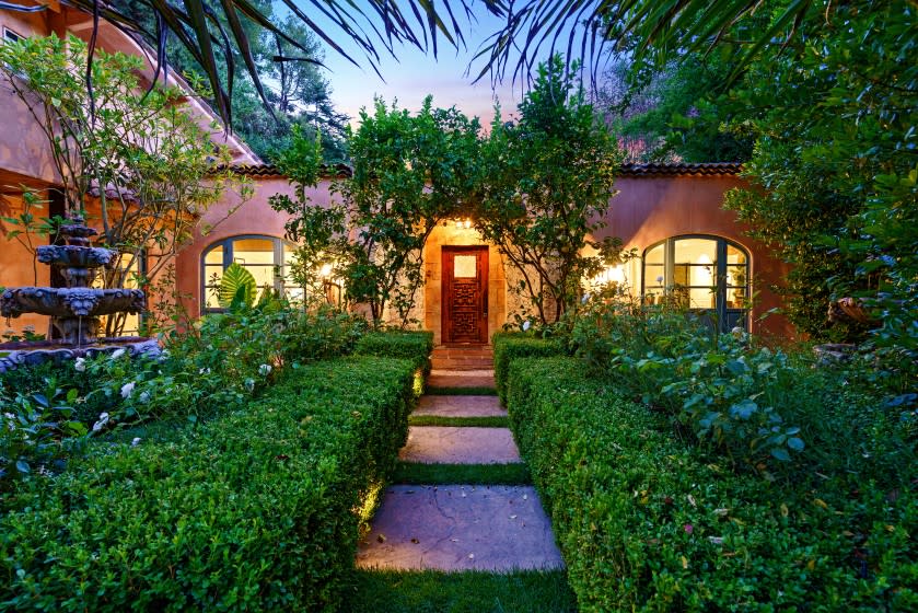 The actor and his wife, model-designer Neha Kapur, are asking $3.995 million for their compound, which spans half an acre in Hollywood Hills. The Mediterranean villa-style main house and two guesthouses are on the leafy property. Courtyards, patios and a swimming pool with a separate pool house fill out the grounds.