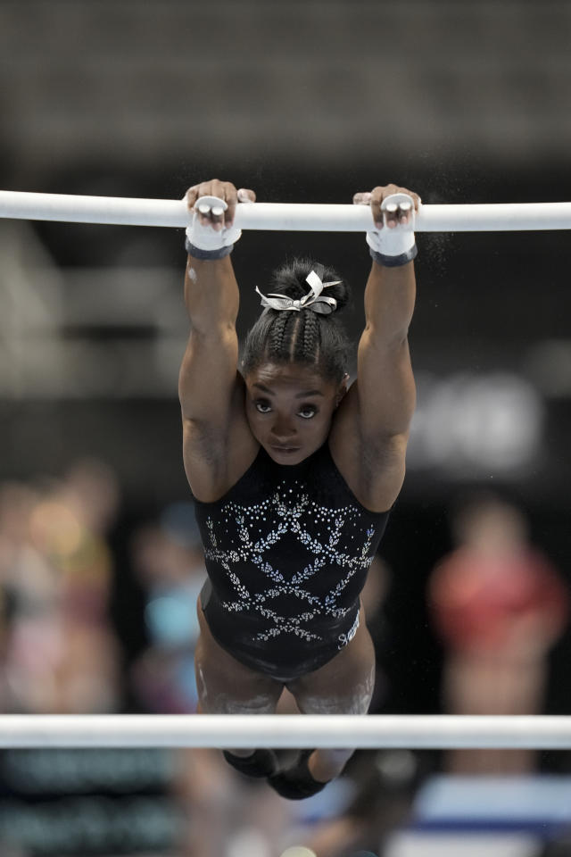 Simone Biles wins record eighth title at US Gymnastics