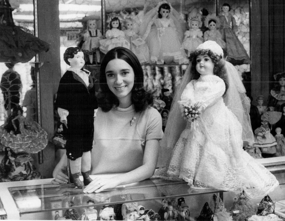 Linda Greenfield, shown in 1974, opened the Chili Doll Hospital and Victorian Doll Museum after she graduated from high school.