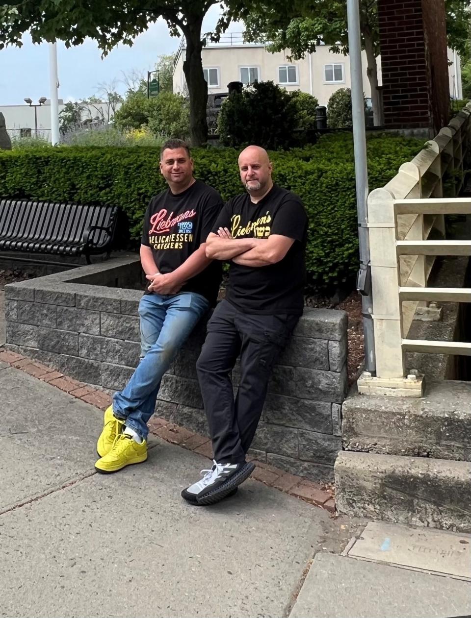 Yuval Dekel, right, and Craig Weitz, left, are opening Liebman's Deli in Ardsley sometime this fall. Dekel is owner of Liebman's Deli in Riverdale which has been in the Bronx since 1953.