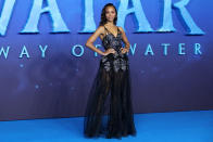 <p>Also at the <em>Avatar </em>premiere in London on Dec. 6: <a href="https://people.com/tag/zoe-saldana/" rel="nofollow noopener" target="_blank" data-ylk="slk:Zoë Saldana.;elm:context_link;itc:0;sec:content-canvas" class="link ">Zoë Saldana. </a></p>