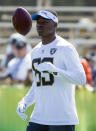 Oakland Raiders wide receiver Amari Cooper (89) of Team Rice plays with a football during the NFL Pro Bowl practice at the Turtle Bay Resort, Friday, Jan. 29, 2016, in Kahuku, Hawaii. (AP Photo/Eugene Tanner)