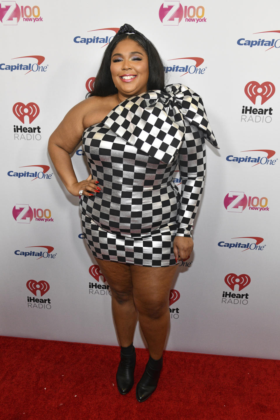 Lizzo attends Z100's iHeartRadio Jingle Ball at Madison Square Garden on Friday, Dec. 13, 2019, in New York. (Photo by Charles Sykes/Invision/AP)