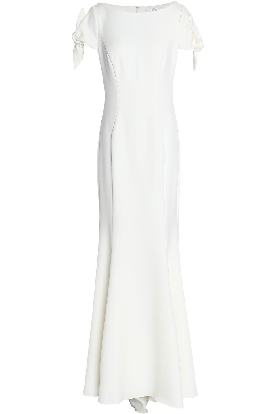 Badgley Mischka Knotted Crepe Wedding Dress - £497