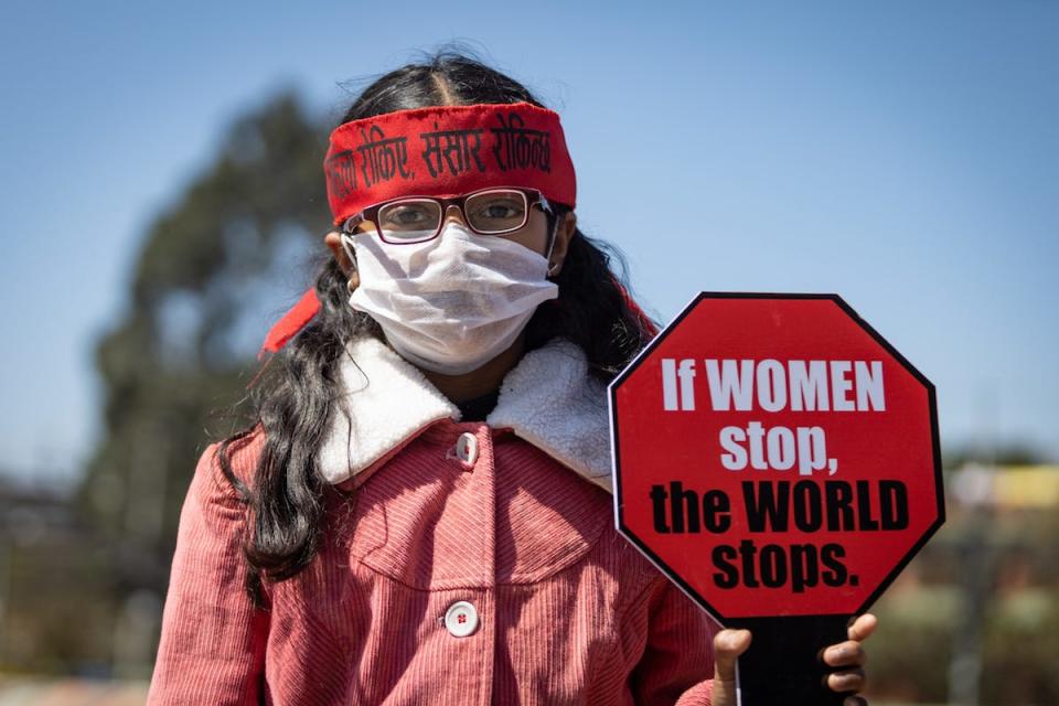 nepal womens protest