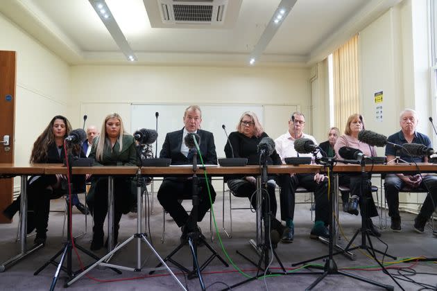 The families of Stephen Port's victims pictured during the jury inquest (Photo: Stefan Rousseau via PA Wire/PA Images)