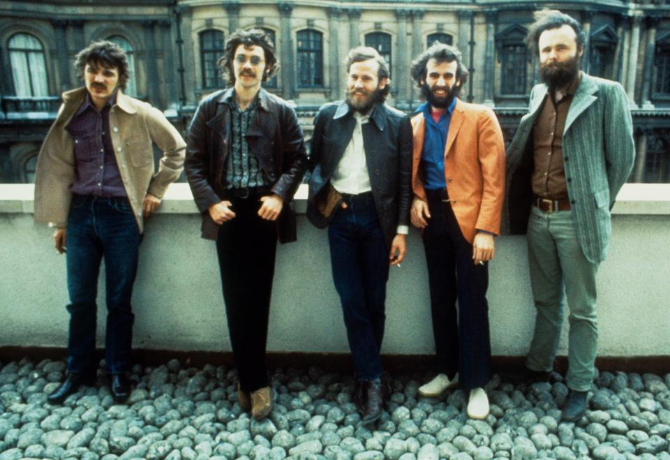 The Band in 1971, from left: Rick Danko, Robbie Robertson, Levon Helm, Richard Manuel and Garth Hudson (Photo: Gijsbert Hanekroot/Redferns)