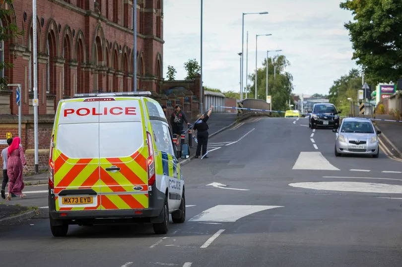 A large cordon was put in place after the collision