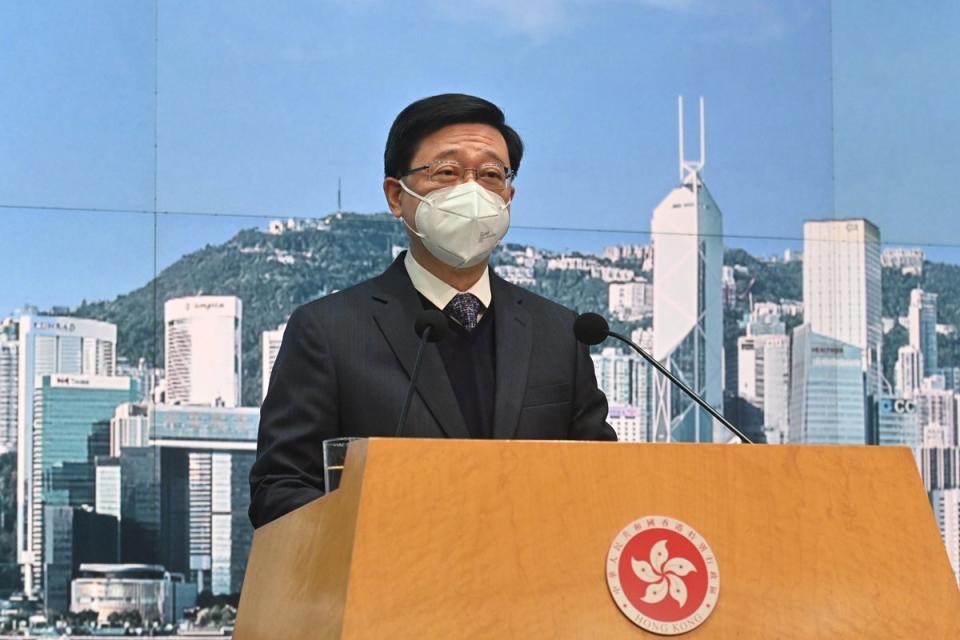 香港行政長官李家超。(資料照／港府)