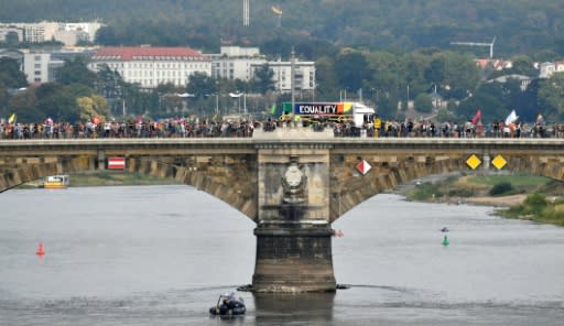 Before the march started, organisers said they expected at least 10,000 people to turn up