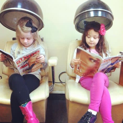 Just Two Ladies at the Beauty Shop