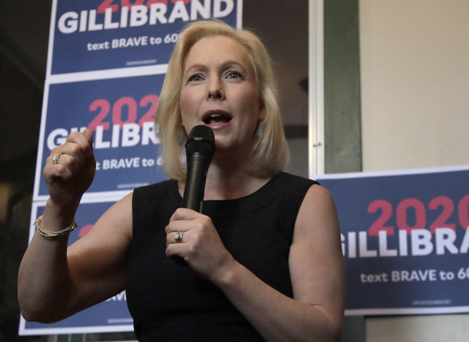 Democratic Presidential candidate Sen. Kirsten Gillibrand, D-NY, speaks at a campaign event, Friday, June 14, 2019, in Franklin, N.H. (AP Photo/Elise Amendola) (Photo: Elise Amendola/Associated Press)