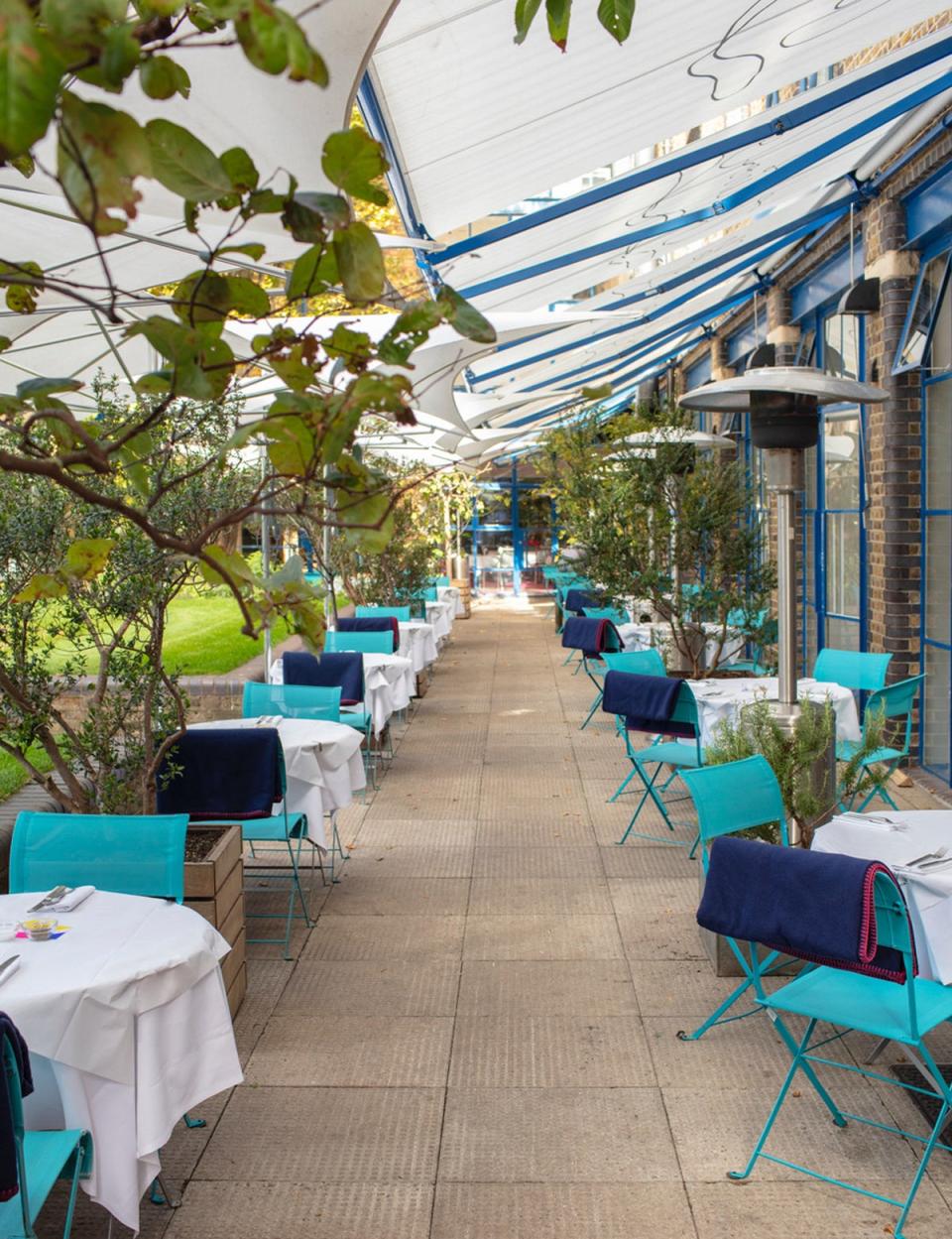 The terrace at The River Cafe (Courtesy)