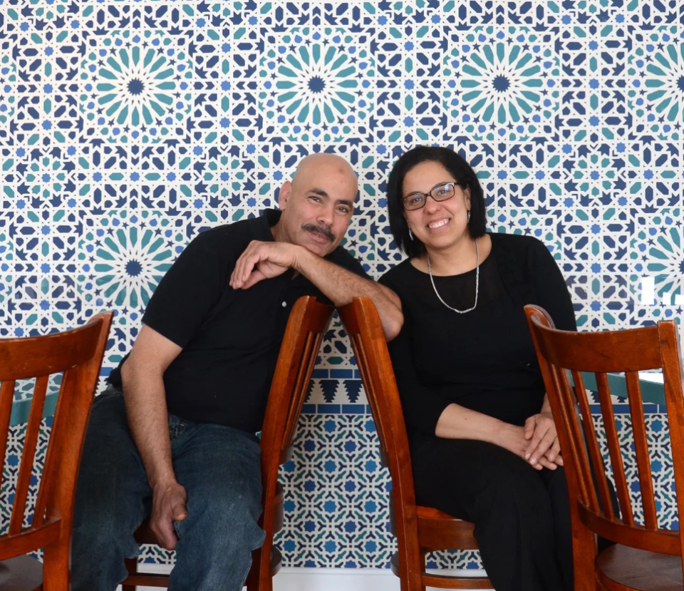 In this April 2016 file photo, Sam and Enas Abd are seen inside their business, Habibi Mediterranean Cafe in Portsmouth. On Monday, Feb. 12, 2024, the Abds announced that they will be closing the cafe this month due to staffing challenges, issues with their lease and the rising costs of goods.