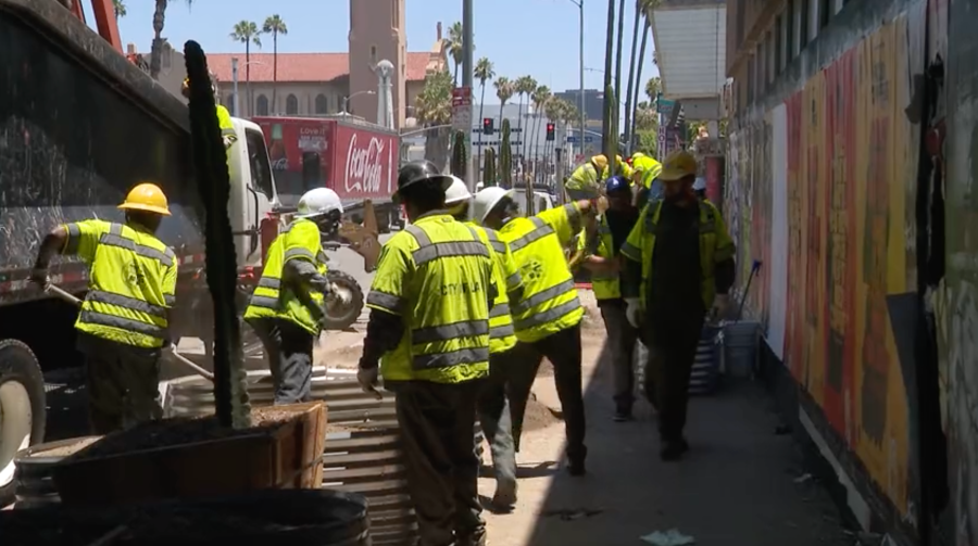 Planters to deter homeless camps in Hollywood removed