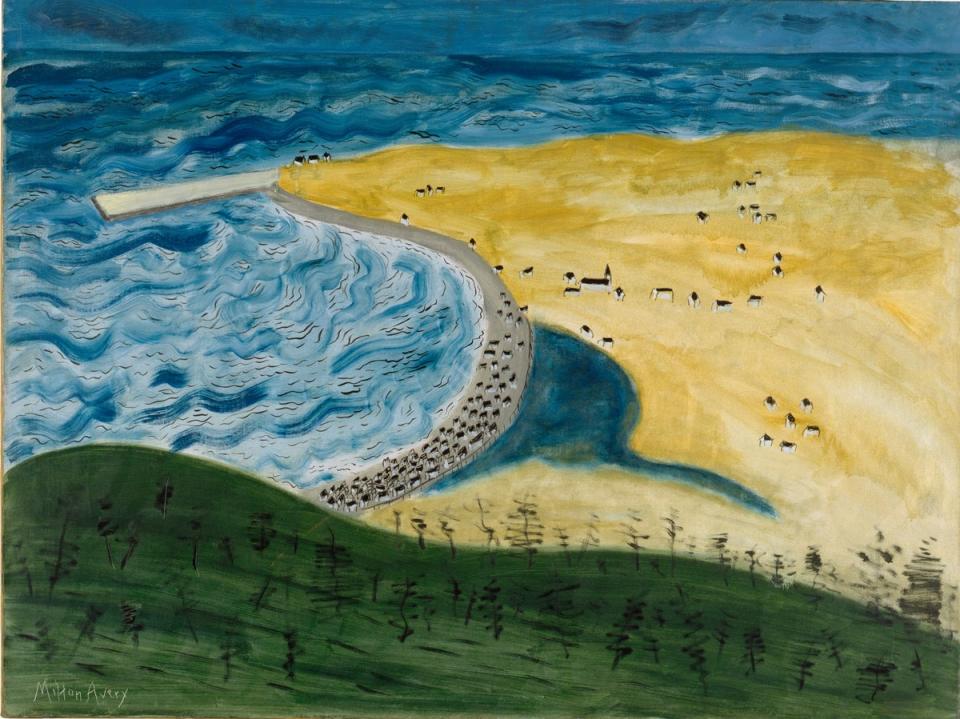 Little Fox River, 1942. Collection Neuberger Museum of Art, Purchase College, State University of New York. (Photo Jim Frank. © 2022 Milton Avery Trust / Artists Rights Society (ARS), New York and DACS, London 2022)