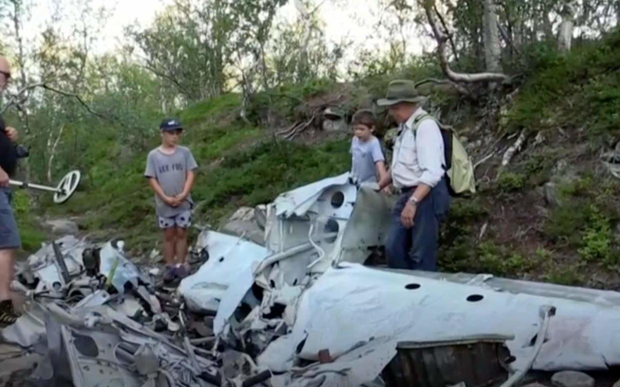 Royal Navy Commander Phil Richardson, from Hampshire, journeyed to Norway to locate the remains of the Flying Grumman Hellcat Fighter Bomber